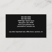 Abstracte huizen Visitekaartje onroerend goed (Achterkant)