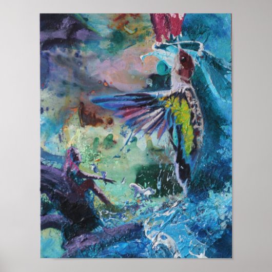 Abstracte Hummer Poster (Voorkant)