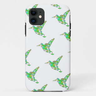 Abstracte Hummingbird iPhone 11 Hoesje