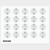 Abstracte Hummingbird Ronde Sticker (Vel)