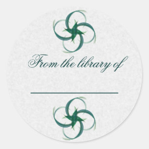 Abstracte Hummingbird Ronde Sticker