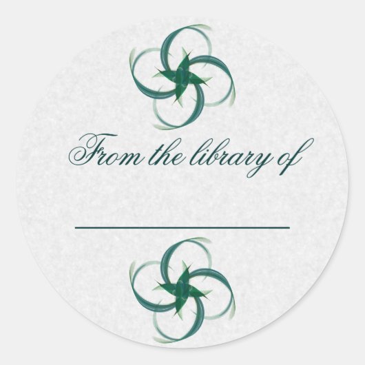 Abstracte Hummingbird Ronde Sticker (Voorkant)