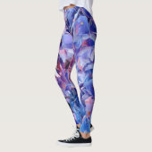 Abstracte hydrangea Flowers Yoga Pants Running Leggings (Links)