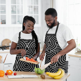 Abstracte hypnotische cirkels schort