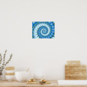 Abstracte Iced Light Art Poster (Keuken)