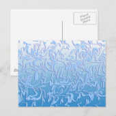 Abstracte Icy Swirl Briefkaart (Voorkant / Achterkant)