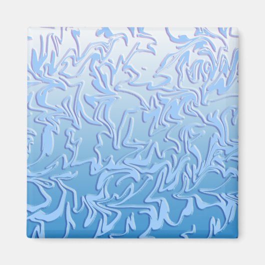 Abstracte Icy Swirl Magneet (Voorkant)