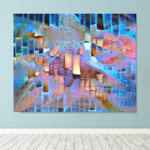 Abstracte id885 van de huurverbindingen canvas afdruk