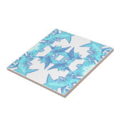 Abstracte IJskristal keramische tegel Tegeltje (Zijkant)