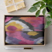 Abstracte Ikat Patroon Kleurrijke Decoupage Tissuepapier (Geschenk)