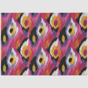 Abstracte Ikat Patroon Kleurrijke Decoupage Tissuepapier