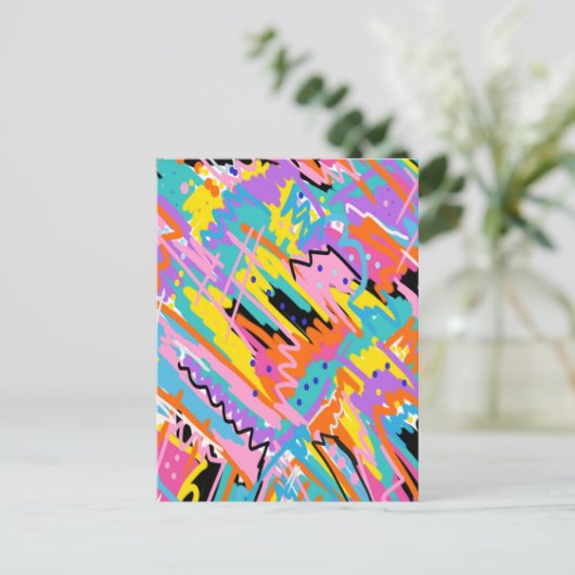 Abstracte illustratie briefkaart (Staand voorkant)