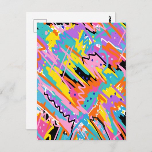 Abstracte illustratie briefkaart (Voorkant / Achterkant)