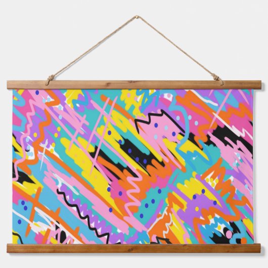 Abstracte illustratie hangend wandkleed (Voorkant)