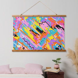 Abstracte illustratie hangend wandkleed