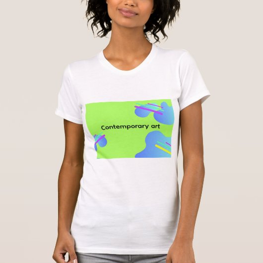 Abstracte illustratie Hedendaagse kunst T-shirt (Voorkant)