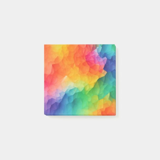 abstracte illustratie in regenboogkleuren post-it® notes (Voorkant)