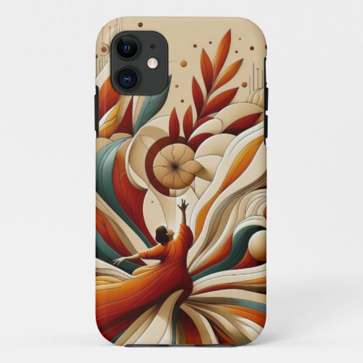 Abstracte illustratie iPhone 11 Hoesje (Achterkant)
