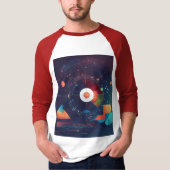 Abstracte illustratie van data en analytics t-shirt (Voorkant)