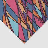 Abstracte illustratie van de Golven van de Kute & Tissuepapier (Detail)