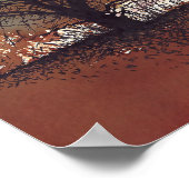 Abstracte illustratie van de landschapsstructuur poster (Hoek)