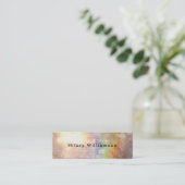 Abstracte illustratie van grafische bovenboeggolf mini visitekaartje (Staand voorkant)