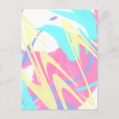 Abstracte illustratie Verf. plaat Briefkaart (Voorkant)