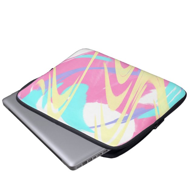 Abstracte illustratie Verf. plaat Laptop Sleeve (Voorkant onderkant)