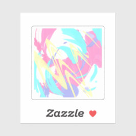 Abstracte illustratie Verf. plaat Sticker