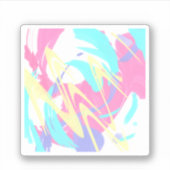 Abstracte illustratie Verf. plaat Sticker (Voorkant)