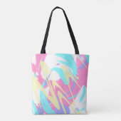 Abstracte illustratie Verf. plaat Tote Bag (Achterkant)