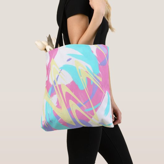 Abstracte illustratie Verf. plaat Tote Bag (Dichtbij)