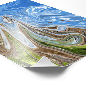 Abstracte illustratie voor kleurrijk landschap | B Foto Afdruk (Hoek)