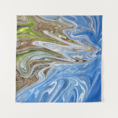 Abstracte illustratie voor kleurrijk landschap | B Wandkleed (Voorkant (horizontaal))