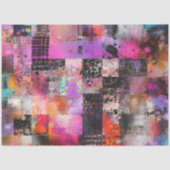 Abstracte illustratierasters en structuurpatronen  tissuepapier (Voorkant)