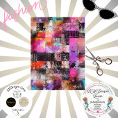 Abstracte illustratierasters en structuurpatronen  tissuepapier