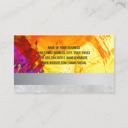 Abstracte illustraties | Borstel Visitekaartje (Achterkant)