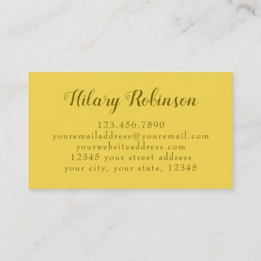 Abstracte imker van Honeycomb Visitekaartje (Achterkant)