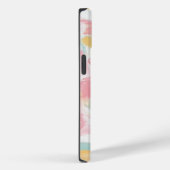 Abstracte Impasto verf koraal geel turquoise Case-Mate iPhone Case (Achterkant / Rechts)