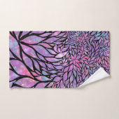 Abstracte impressionistische bladeren bad handdoek (Handdoek)