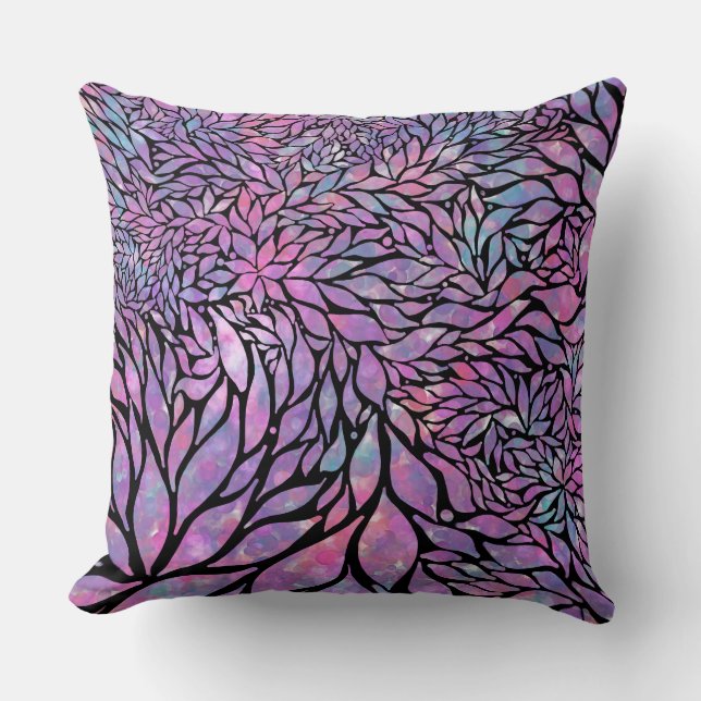 Abstracte impressionistische bladeren kussen (Voorkant)