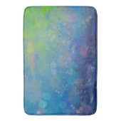 Abstracte impressionistische waterverf lievelvijve badmat (Voorkant Verticaal)
