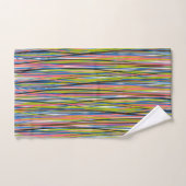Abstracte Indiase Boho-lijnpatroon     Bad Handdoek (Handdoek)