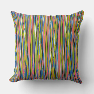 Abstracte Indiase Boho-lijnpatroon  Kussen