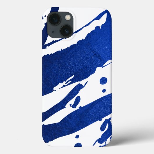 Abstracte Indigo Blue Bruskes Case-Mate iPhone Case (Achterkant)