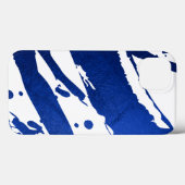 Abstracte Indigo Blue Bruskes Case-Mate iPhone Case (Achterkant (horizontaal))