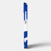Abstracte Indigo Blue Bruskes Case-Mate iPhone Case (Achterkant / Links)