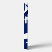 Abstracte Indigo Blue Bruskes Case-Mate iPhone Case (Achterkant / Rechts)