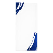 Abstracte Indigo Blue Bruskes Reclamekaart (Achterkant)