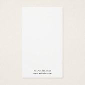 Abstracte Indigo Waterverf Wash Visitekaartje (Achterkant)